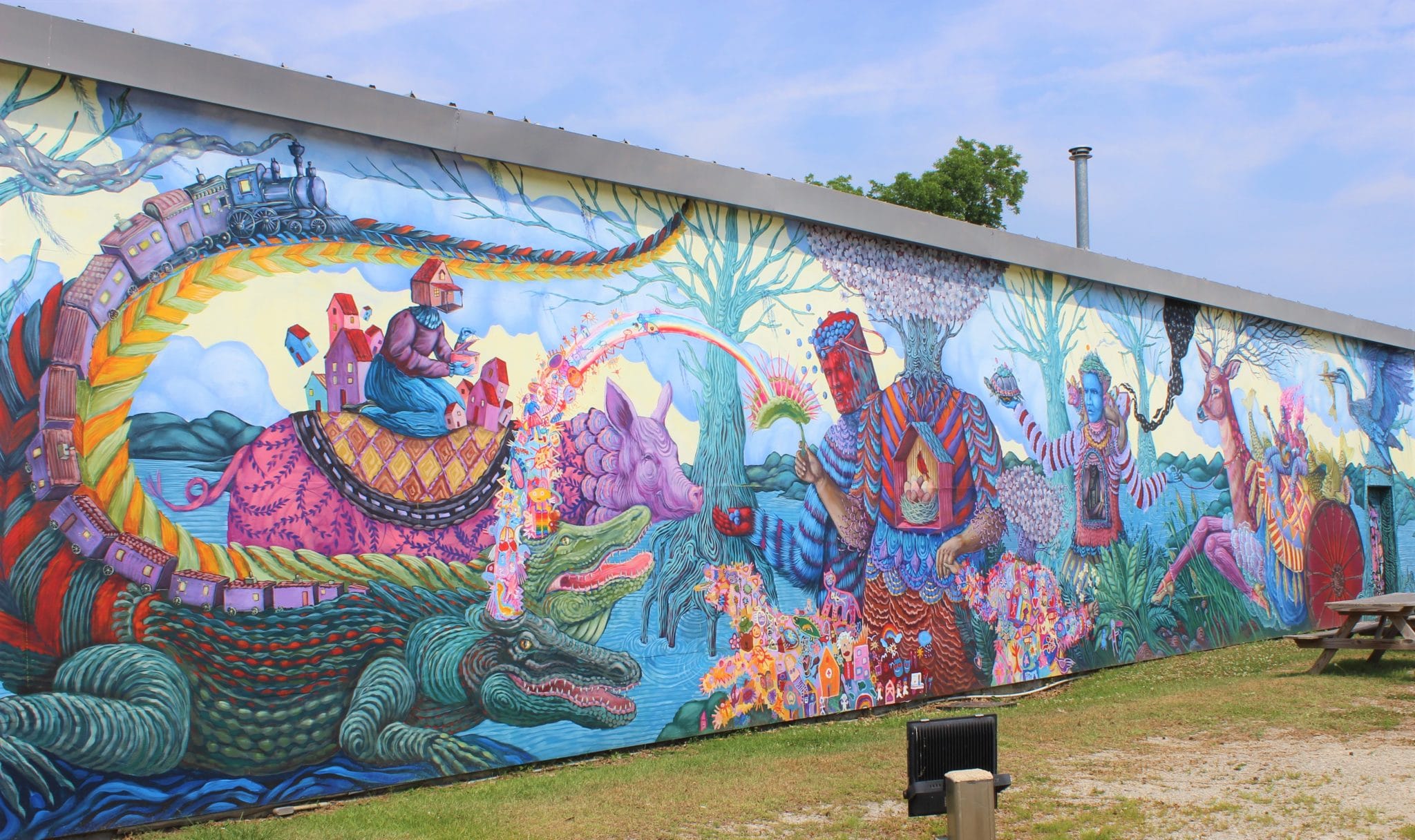 Art Beat blueberry mural in Burgaw