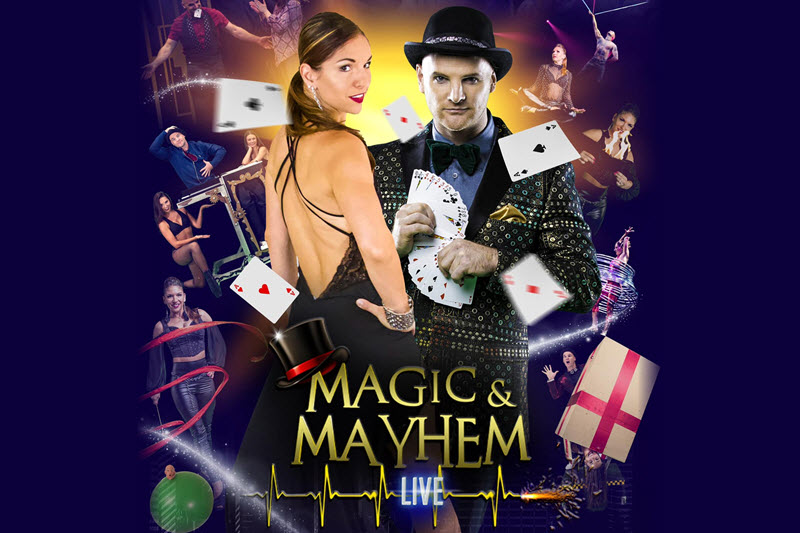 magic and mayhem magician and assistant
