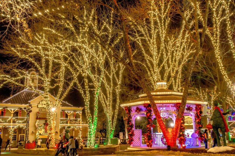 WinterFest Christmas lights at Carowinds