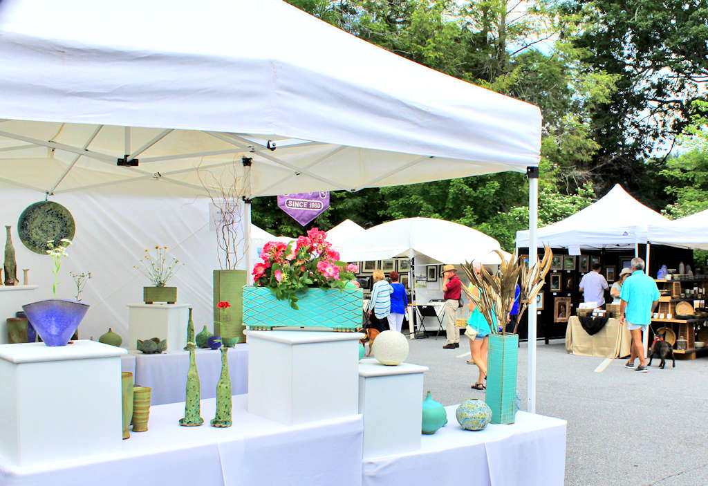 A booth at Blowing Rock Art in the Park