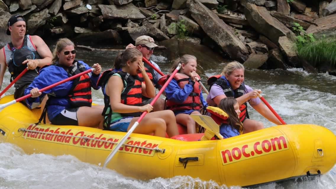 Rafting on the Nantahala River in North Carolina