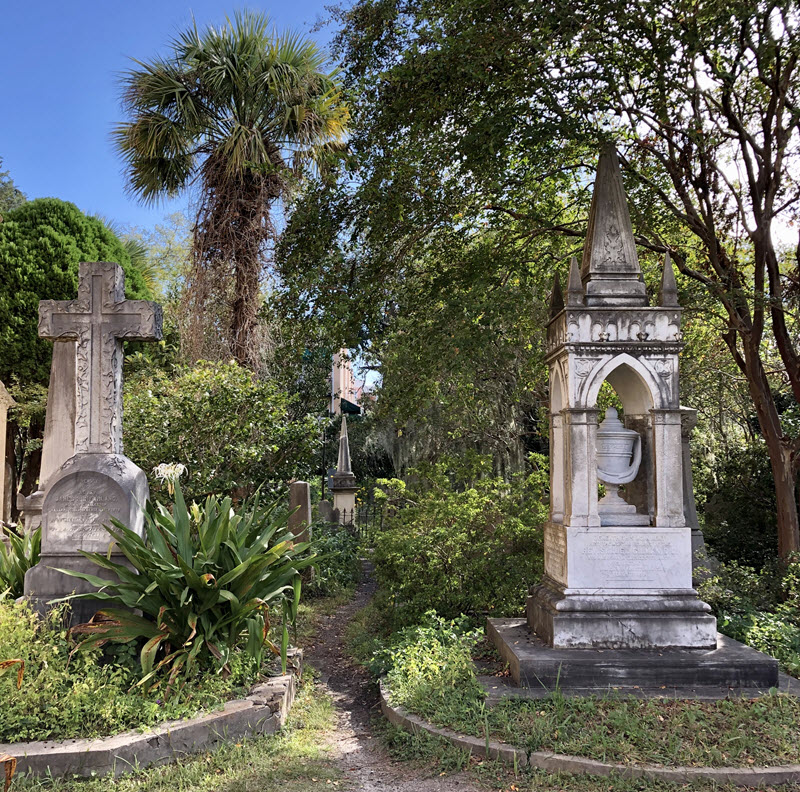 Graveyard at the Unitarian Church in Charleston