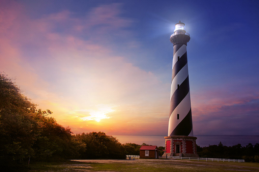 Cape Hatteras lighthouse in the Outer Banks