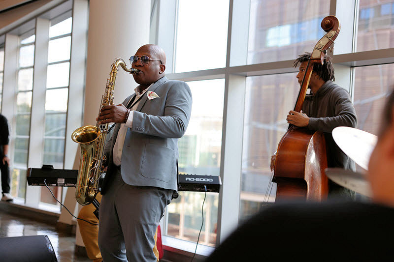 Musicians perform at the Harvey B. Gantt Center in Charlotte