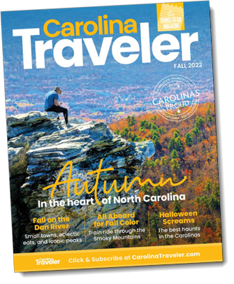 Carolina Traveler Magazine cover Fall 2022