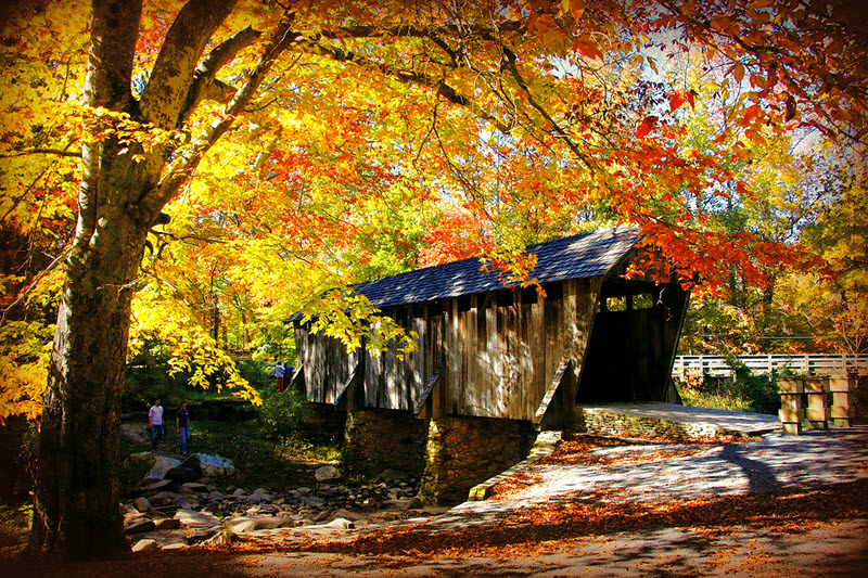 Pisgah covered bridge near Asheboro NC