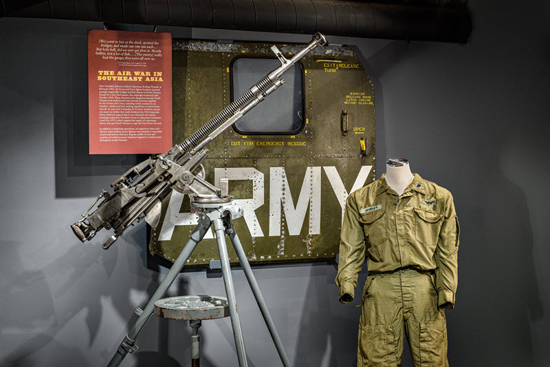 Vietnam-era artifacts on display at the Confederate Relic Room and Military Museum in Columbia, SC