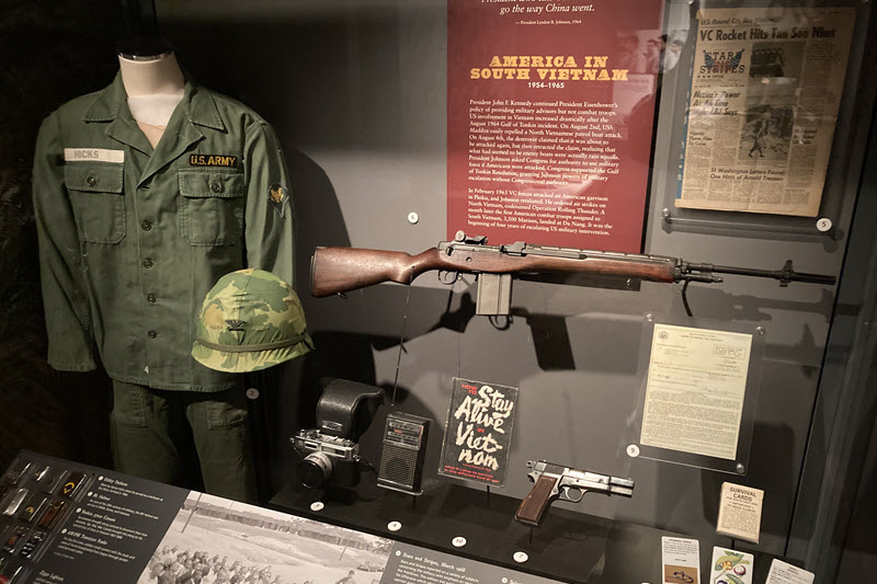 US Army artifacts from Vietnam on exhibit at the Confederate Relic Room and Military Museum in Columbia, SC