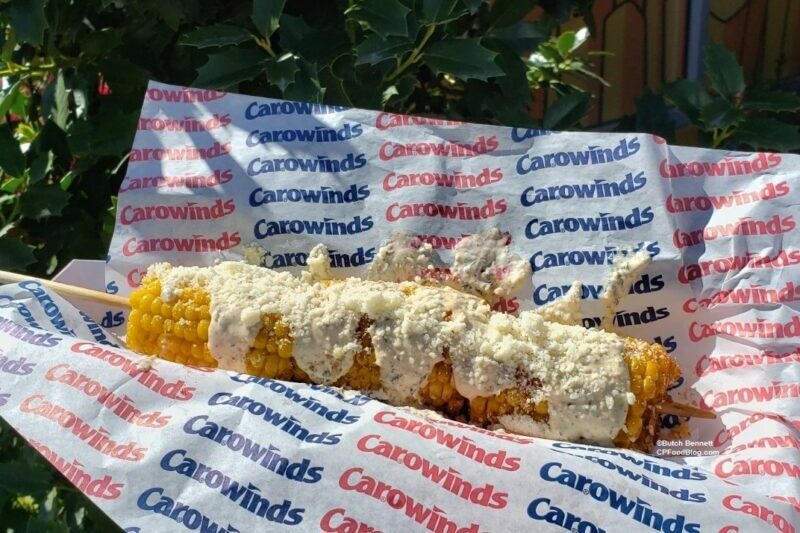 Street corn great food at Carowinds in Charlotte