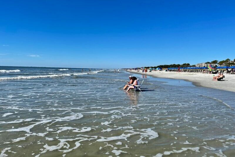 Going to the beach is one of the best things to do in Hilton Head Island