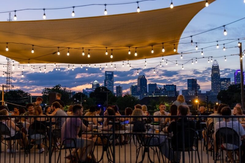 Devil's Logic is one of the best breweries in Charlotte with rooftop views