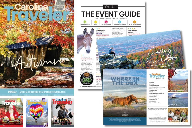 Carolina Traveler print magazine covers