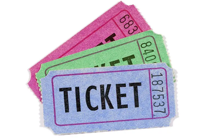 Colorful tickets for North Carolina events