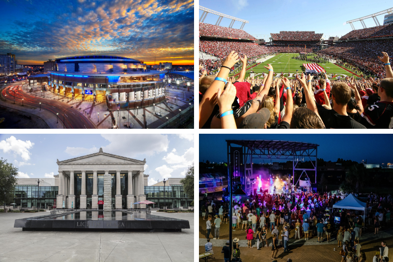 Top performance venues in NC and SC