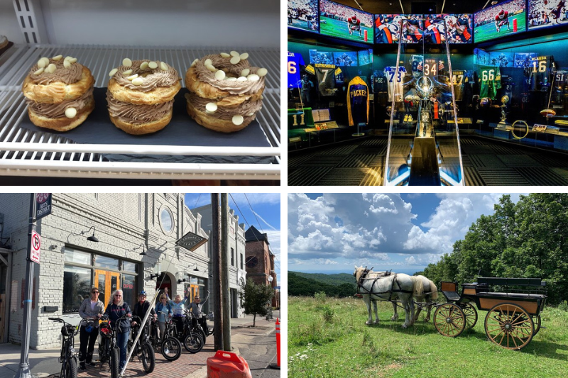 Collage of fun activities in the Carolinas featured in our weekly newsletter