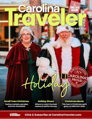 The cover of the Carolina Traveler Holiday 2023 issue
