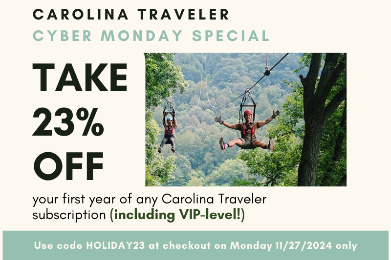 23% off coupon for Cyber Monday at Carolina Traveler