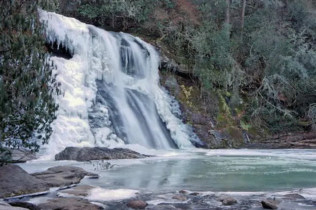 Frozen Falls is located in Sapphire, NC