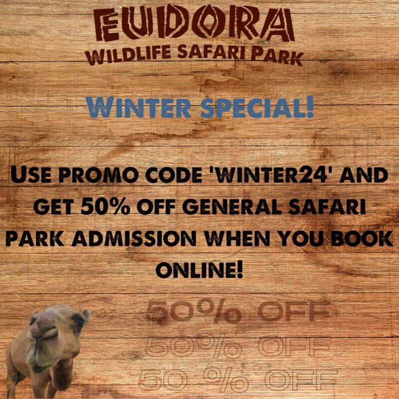 Discount to Eudora Wildlife Safari Park