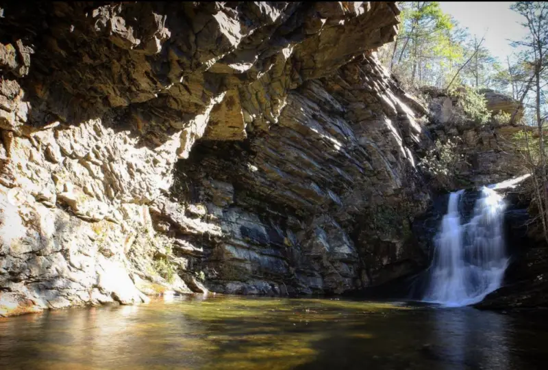 Lower Cascade Falls in Stokes County NC