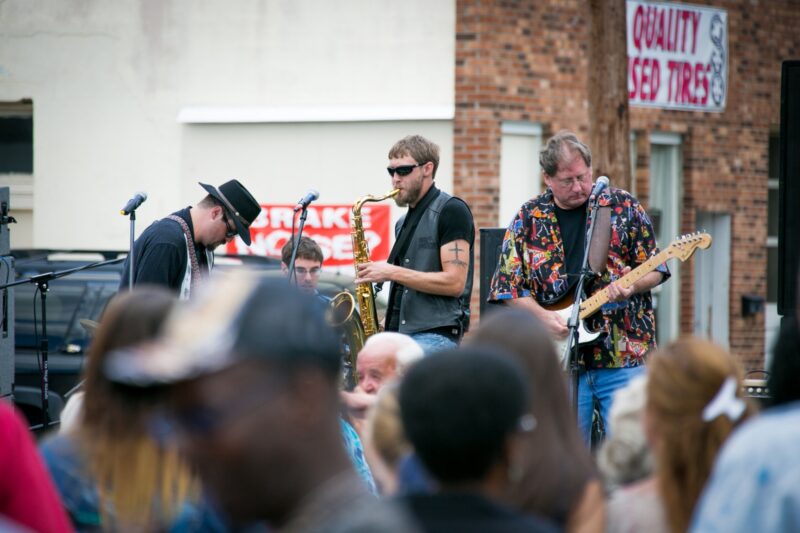 Musicians at Everybody's Day festival in Thomasville NC