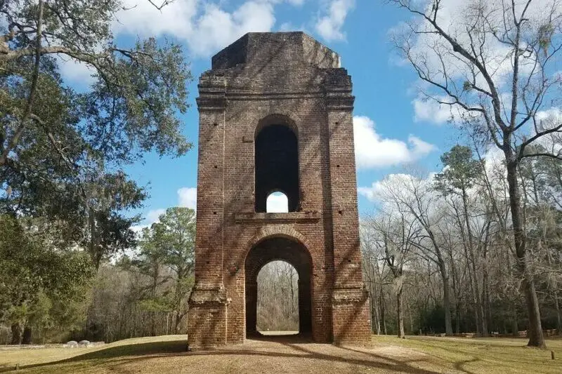 Ruins of the St. George Bell Tower at Colonial Dorchester State Historic Site