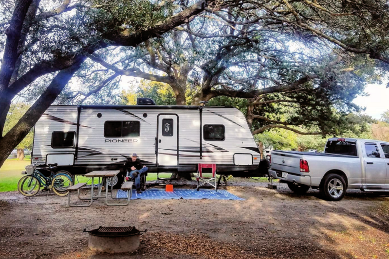 Huntington Beach State Park camp site