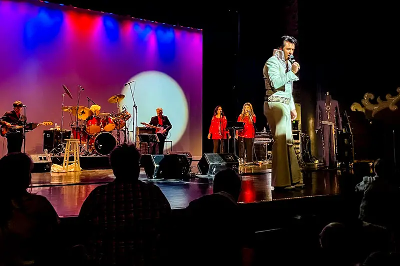 Elvis Presley tribute performance in Lexington, NC