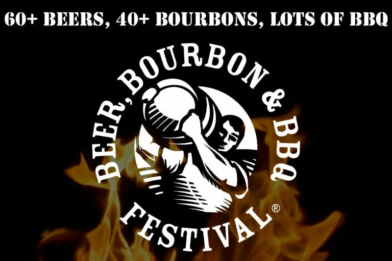Beer, Bourbon & BBQ Festival logo.