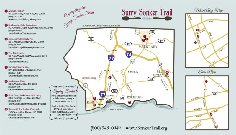 NC Surry Sonker Trail map