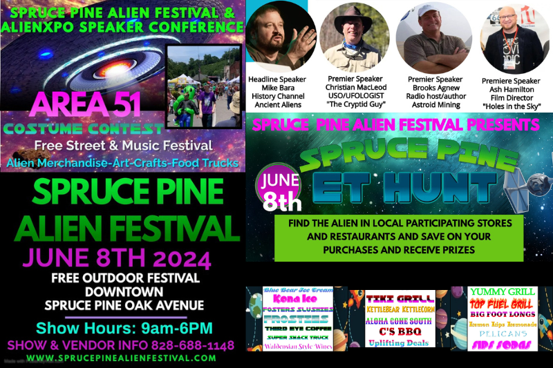 Spruce Pine Alien Fest 2024 lineup