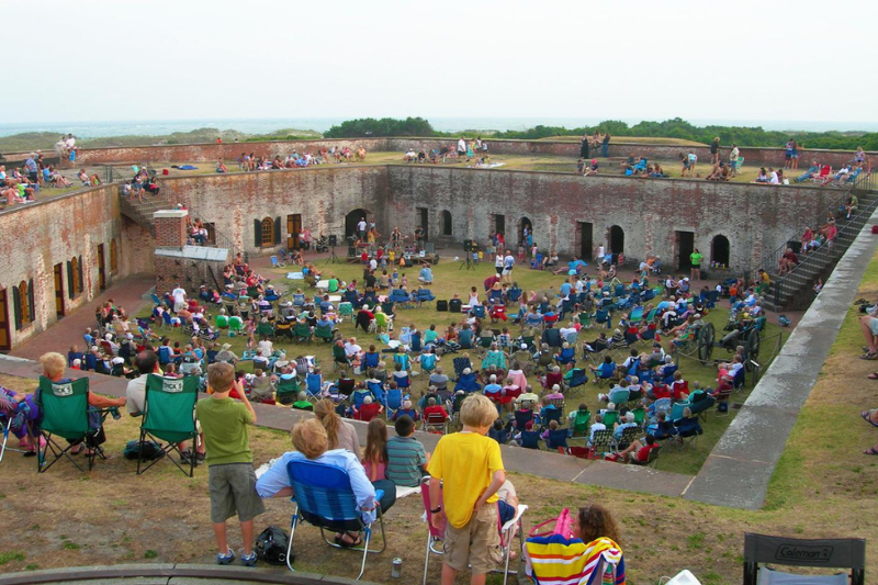 Summer Concert Series inside Fort Macon State Recreation Area