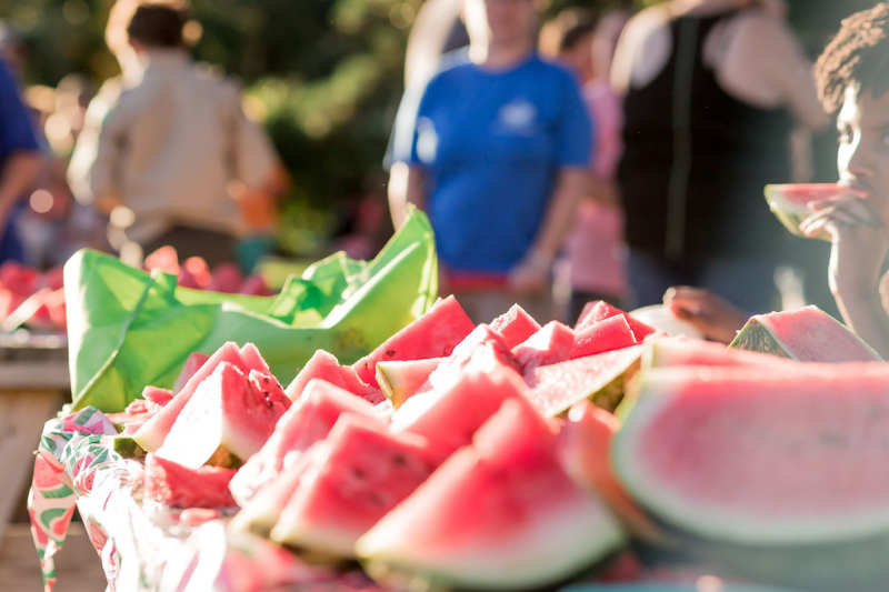 Watermelon eating competition in Hampton County SC