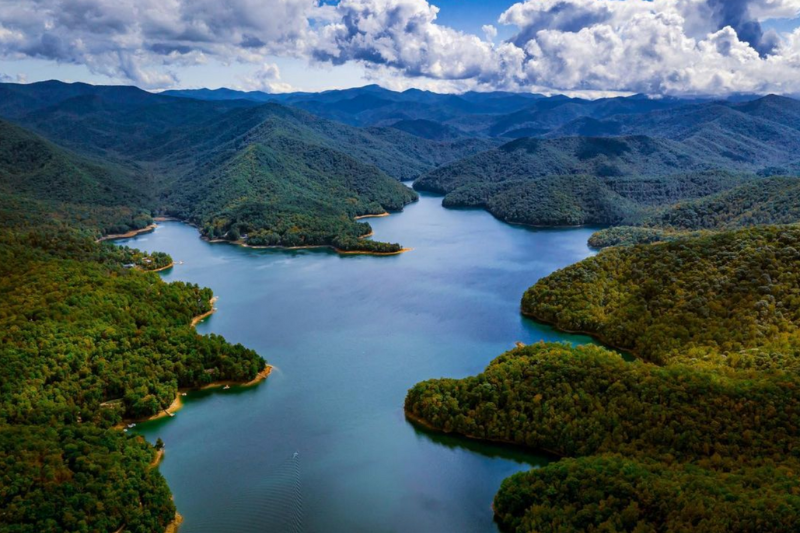 Lake Nantahala in western North Carolina