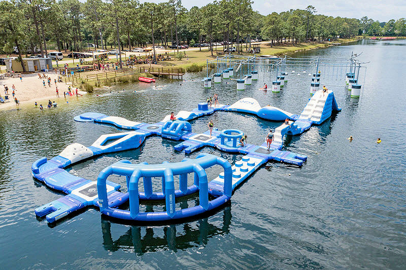 Aquapark - Charleston Aqua Park water obstacle