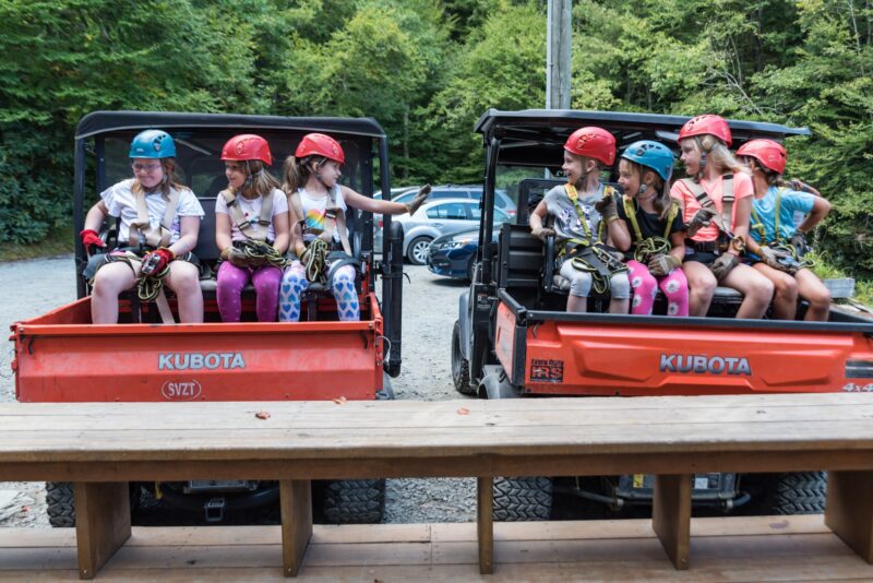 Whistle Pig participants at Sky Valley Zipline tours