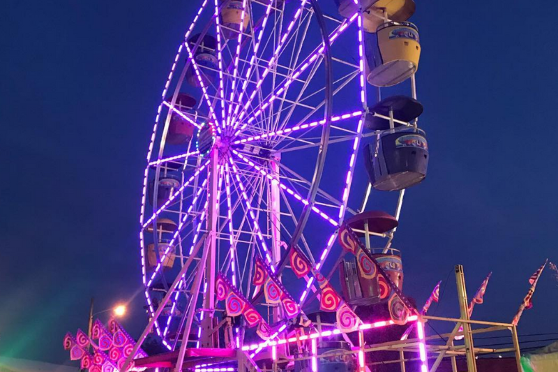 Ferris wheel at Clayton Harvest Festival