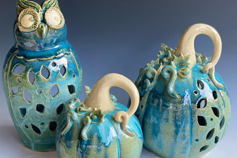 Selections from Crystal King Pottery on the Potters' Pumpkin Patch Trail | Seagrove