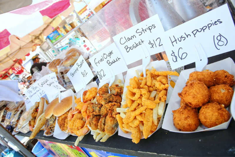 Fried food deliciousness at the North Carolina Seafood Festival in Morehead City