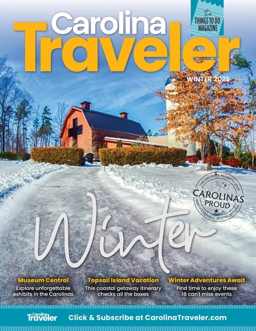 Carolina Traveler Magazine cover for Winter 2025