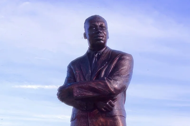 MLK Jr. statue stands in a Rocky Mount, NC, park