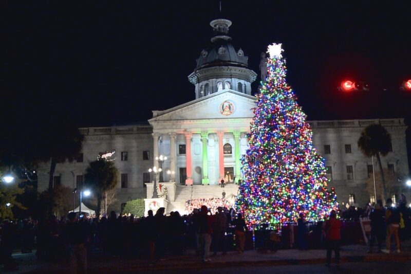 Christmas Tree at Sylva courthouse Christmas Tree at Sylva courthouse
