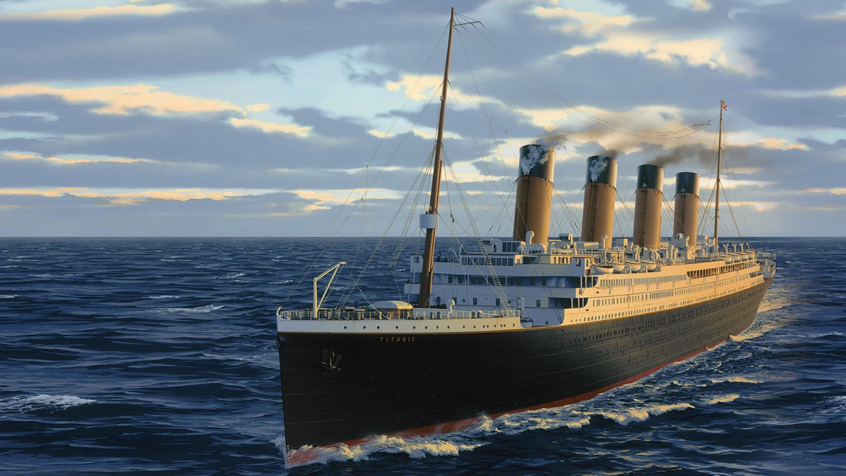 Titanic at sea